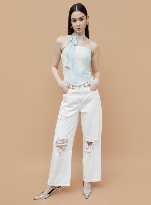 Fashion Forward Printed Tube Top for Women with Eye Catching Design