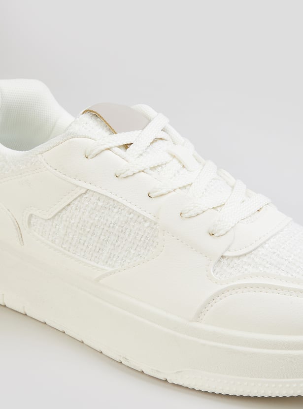 Comfortable Women Panelled Sneakers for Fashion and Everyday Use