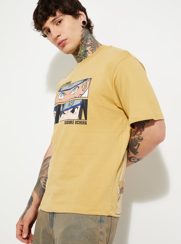 Relaxed Fit Oversized Naruto T-Shirt for Men Everyday Wear