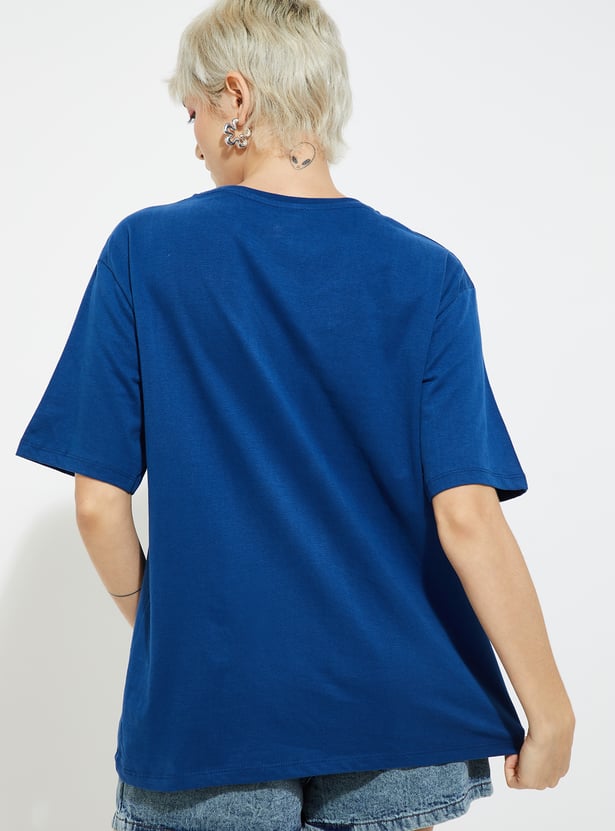 Women’s Relaxed Fit Oversized T-Shirt with Graphic Print