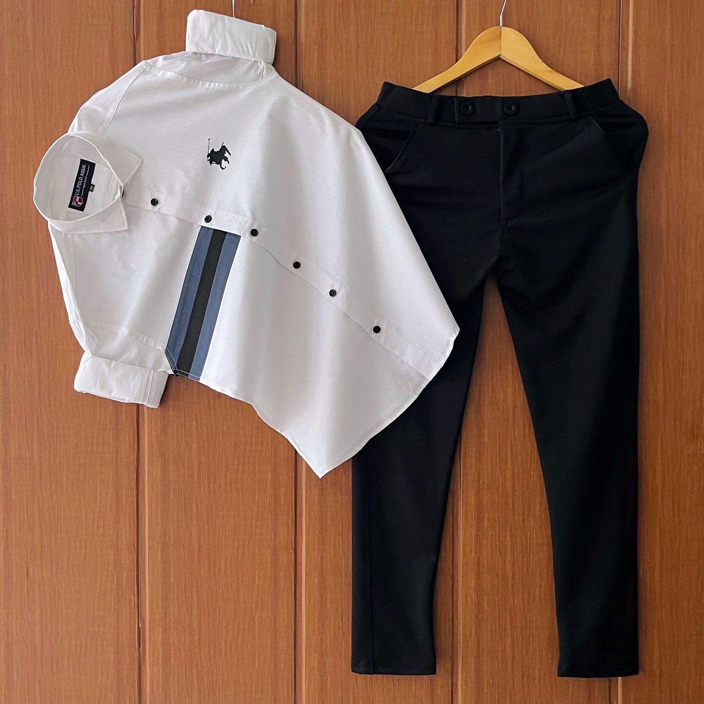 Casual Men’s Cotton Shirt with Lycra Pant Relaxed Fit Comfortable Style