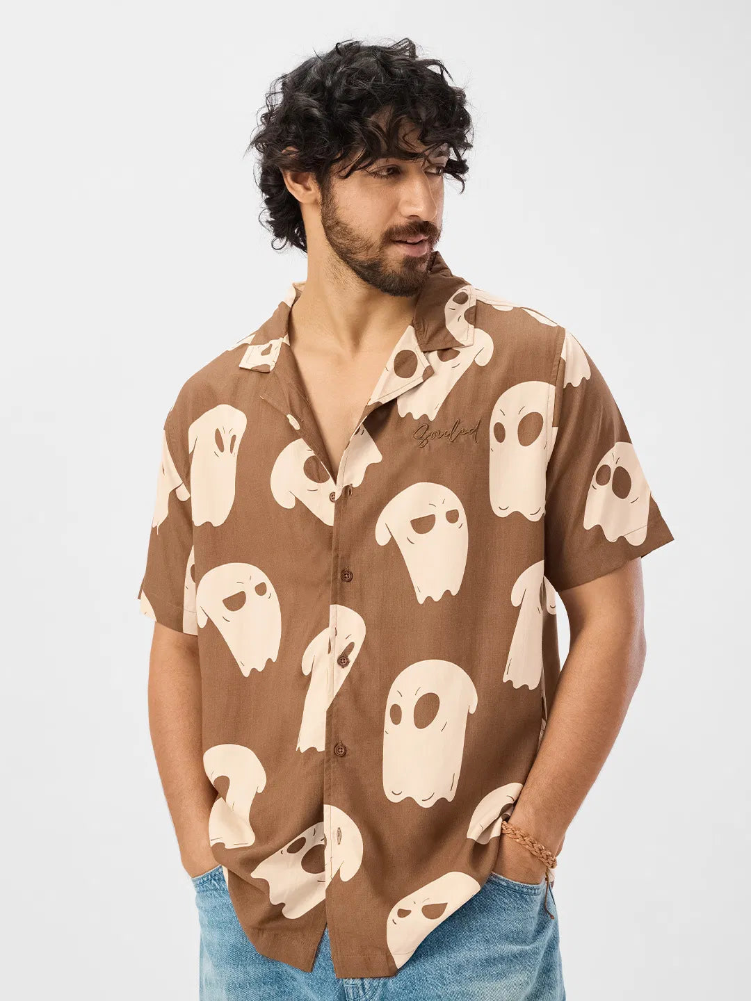 Relaxed Fit Pattern Holiday Shirt for Men – Souls Summer Collection