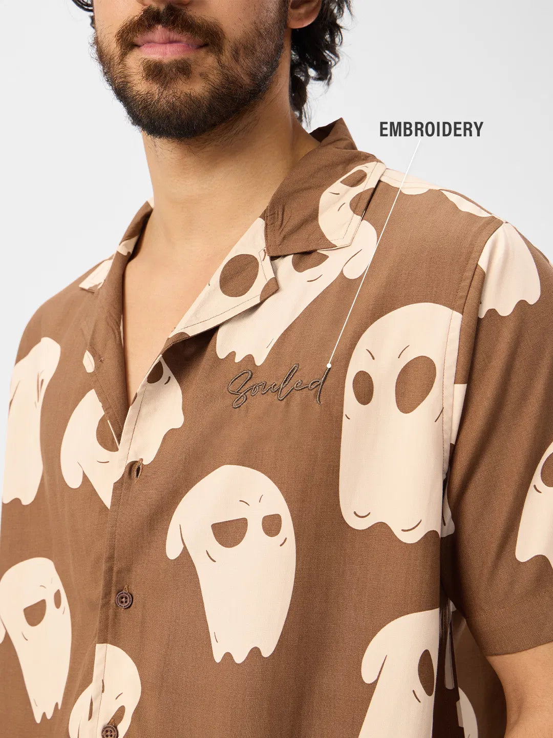 Relaxed Fit Pattern Holiday Shirt for Men – Souls Summer Collection