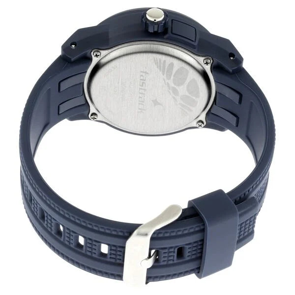 Trendy Men’s Black Dial Analog Watch Comfortable Quartz Silicone Strap