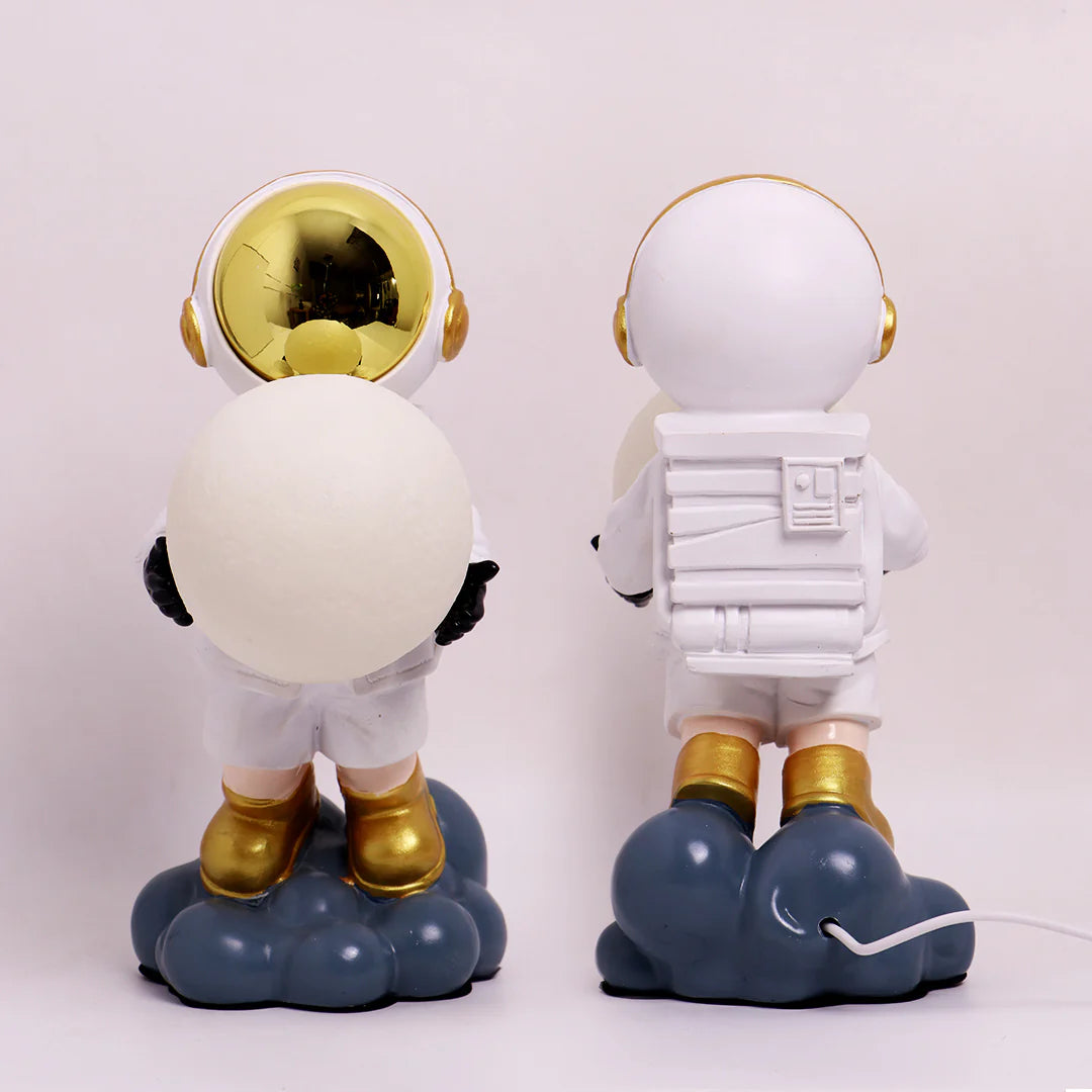 Space Inspired Astronaut Moon Lamp for Home and Kids Room