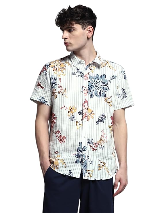 Fashionable Floral Regular Fit Shirt for Men Party & Weekend Wear
