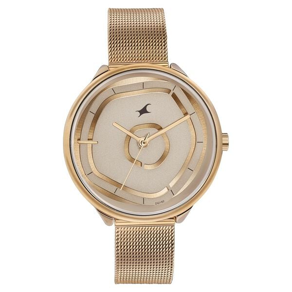 Premium Multifunction Quartz Watch with Rose Gold Dial and Stainless Steel Bracelet