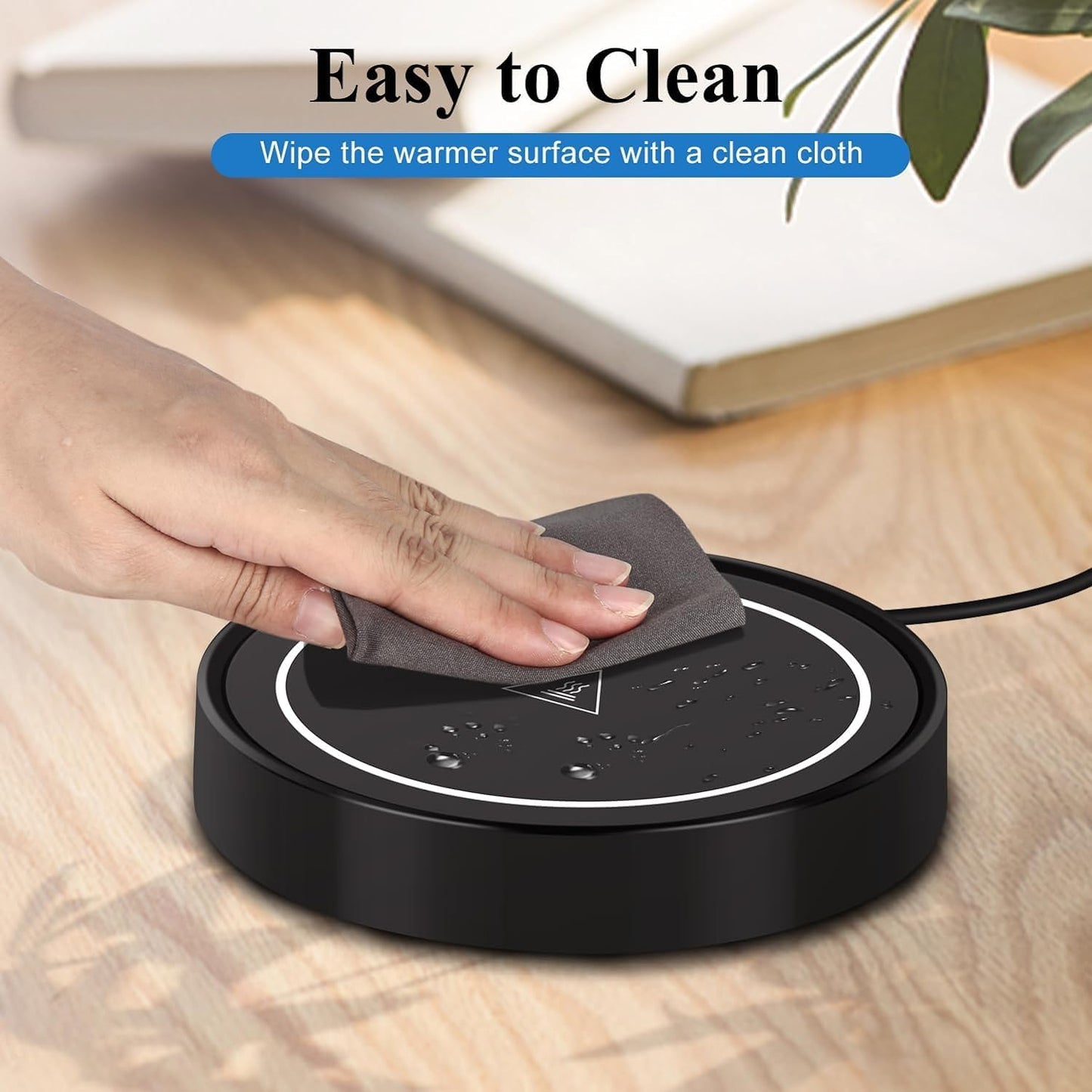 Home and Office Coffee Warmer with Mug Set Electric Cup Warmer Candle Heating Plate Auto Shut Off