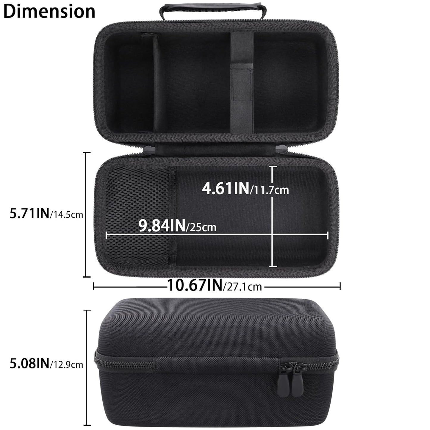 Dustproof Protective Case for Anker Solix Portable Power Station Black