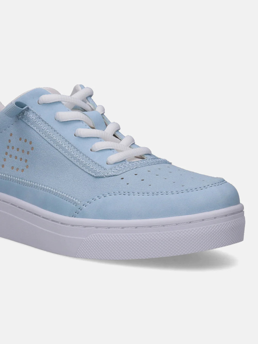 Modern Light Blue Platform Style Sneakers for Women
