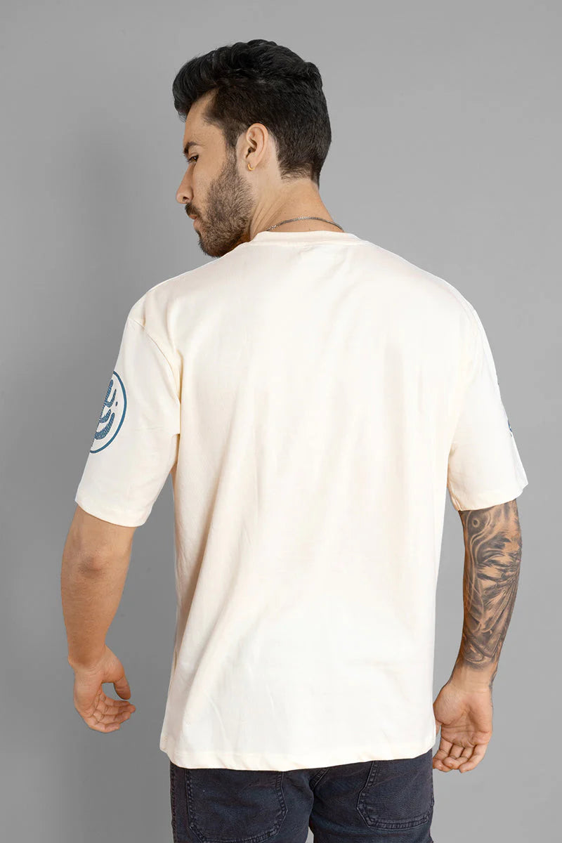 Fashionable Men’s Oversized T-Shirt in Fawn for Weekend Outings