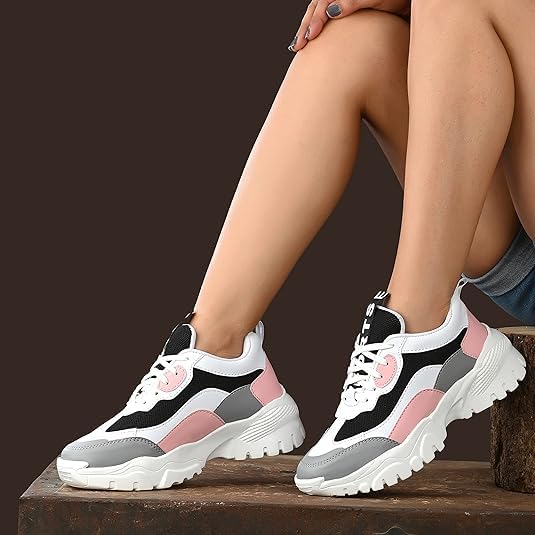 Casual Comfortable Lightweight Lace Up Sneakers Trending for Women