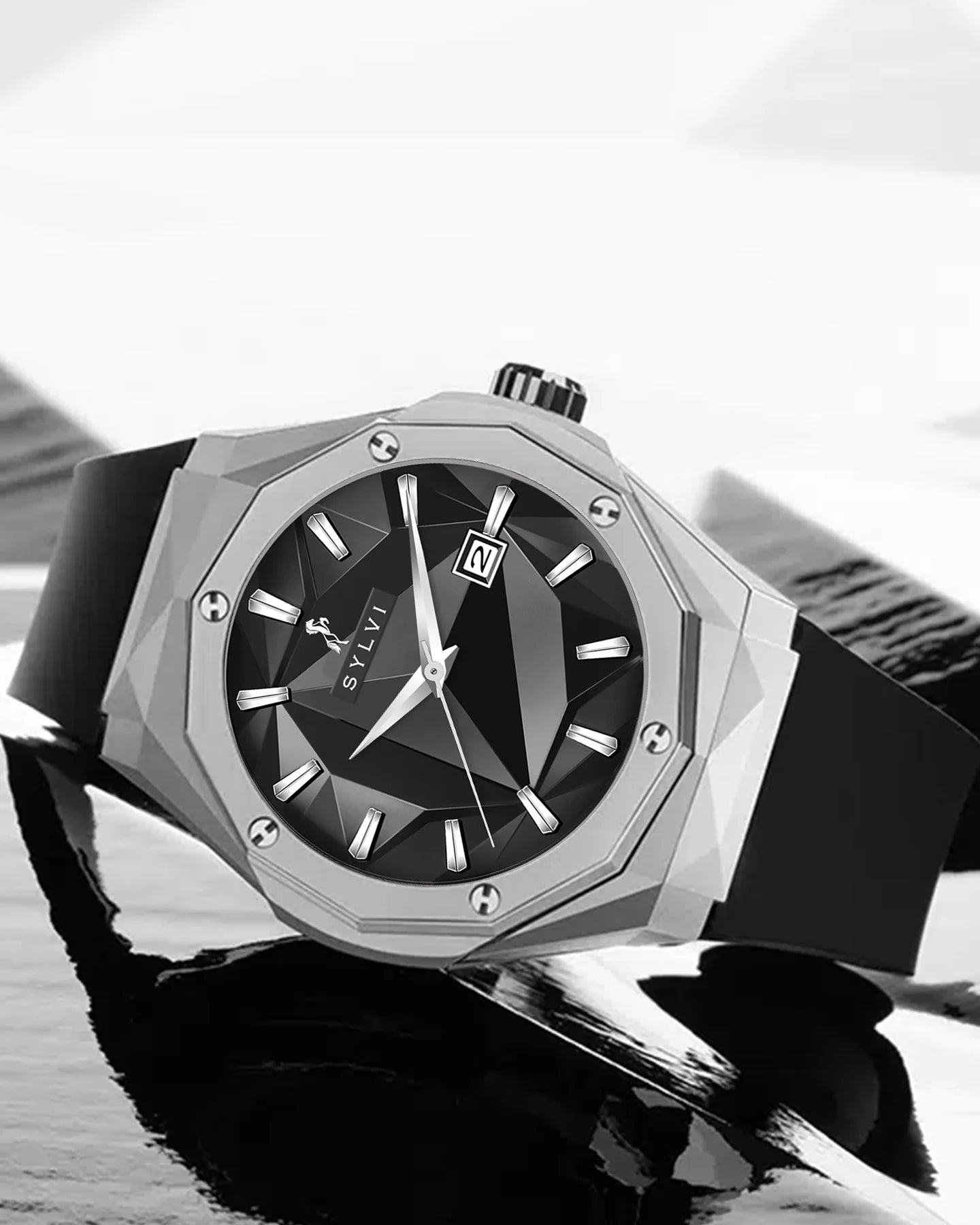 Contemporary Men’s Classic Analog Watch with Quartz Movement and Water-Resistant Strap
