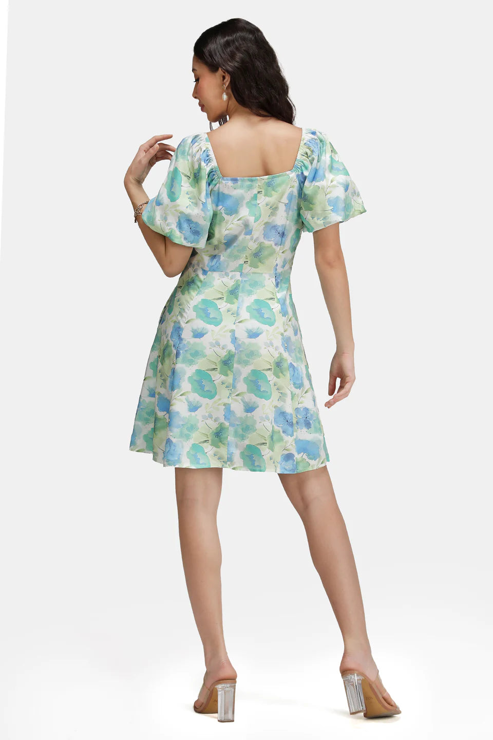 Trendy Women’s Viscose Mini Dress with All-Over Prints and Comfortable Wear