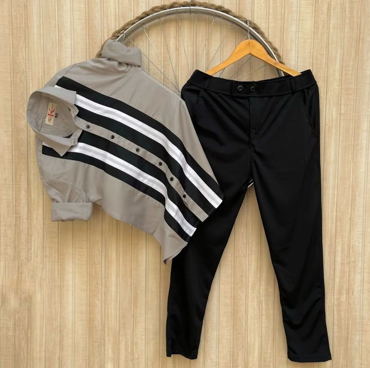 Men’s Premium Cotton Shirt with Lycra Pant Stylish Comfortable Combo Outfit