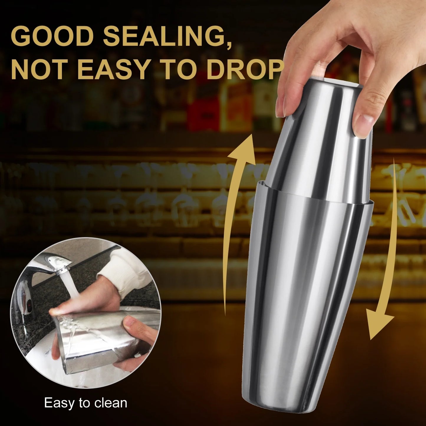 16 Piece Cocktail Shaker Set Full Bar Tools for Home and Parties