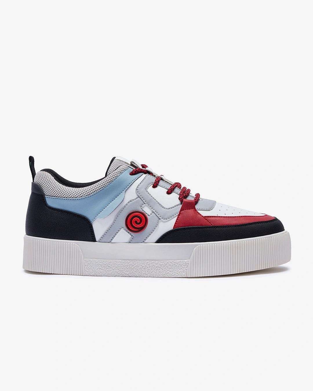 Casual White Black Naruto Color Block Sneakers Men Everyday Wear