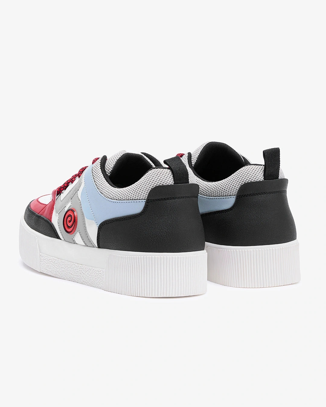 Casual White Black Naruto Color Block Sneakers Men Everyday Wear
