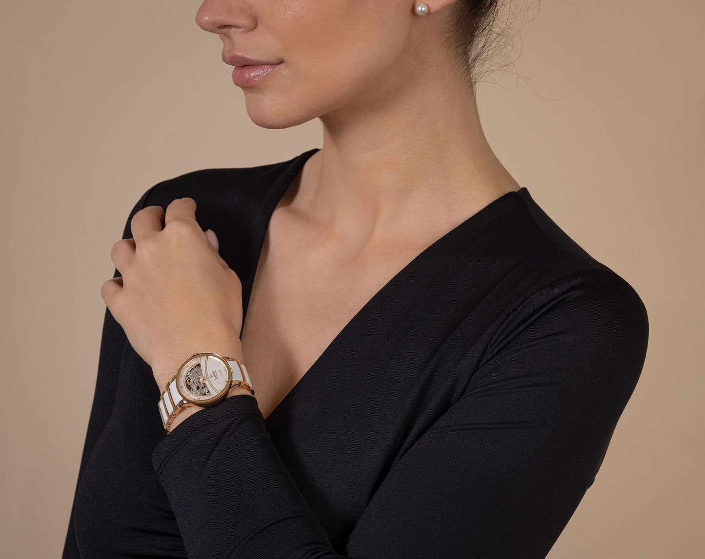 Luxury Automatic Women’s Watch with Diamond Detailing and Heart Dial