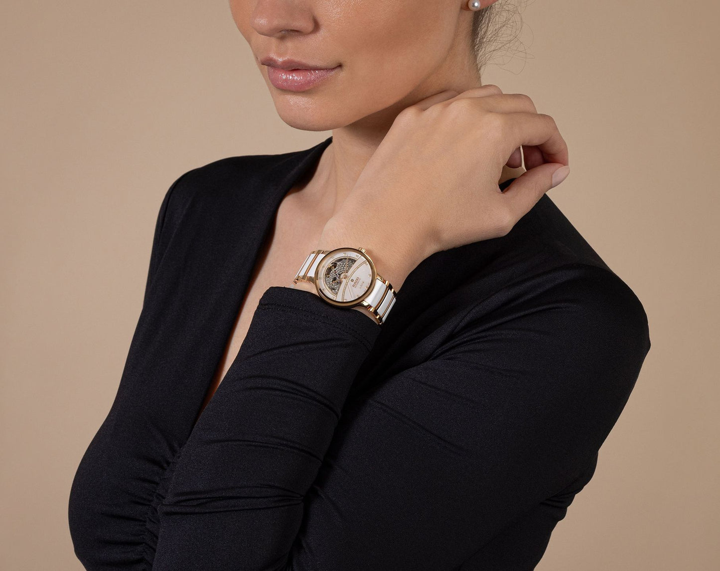 Luxury Automatic Women’s Watch with Diamond Detailing and Heart Dial