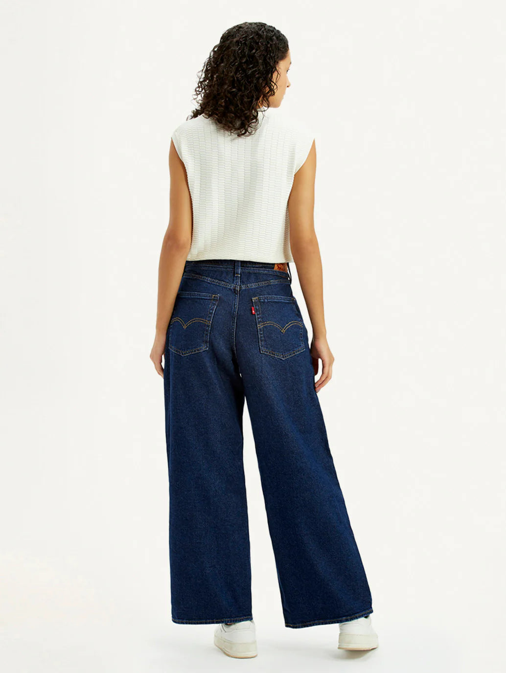 Everyday Wear Women’s Dark Blue XL Straight Loose Fit Mid Rise Jeans for Street Style