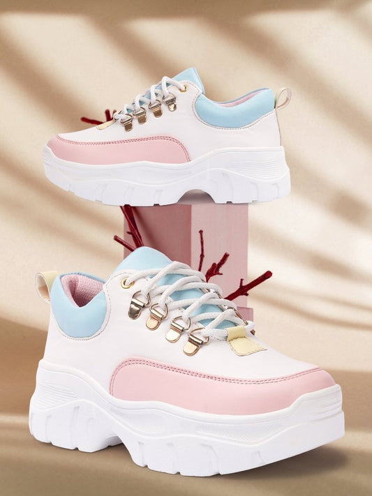 Durable Vendoz Women Fashion Sneakers in Black Perfect for Daily Street Style