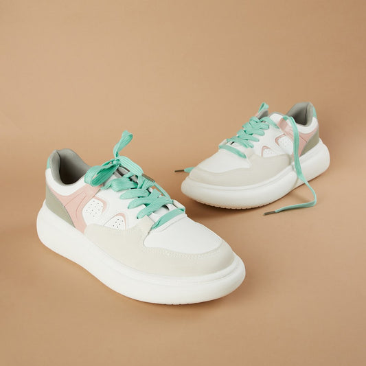 Trendy Colourblock Low Top Sneakers for Casual and Semi Formal Style