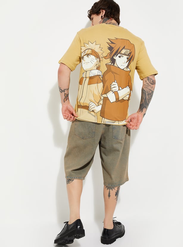 Relaxed Fit Oversized Naruto T-Shirt for Men Everyday Wear
