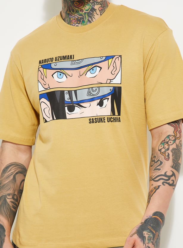 Relaxed Fit Oversized Naruto T-Shirt for Men Everyday Wear