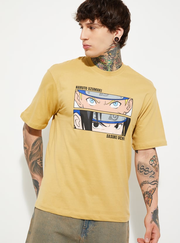 Relaxed Fit Oversized Naruto T-Shirt for Men Everyday Wear