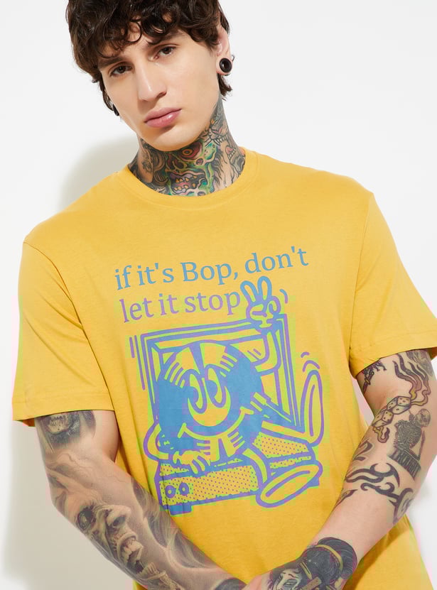 Casual Men’s T-Shirt Printed Design Relaxed Comfortable Style