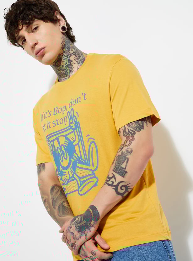 Casual Men’s T-Shirt Printed Design Relaxed Comfortable Style