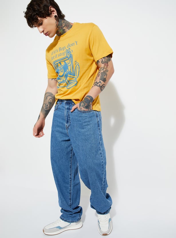 Casual Men’s T-Shirt Printed Design Relaxed Comfortable Style