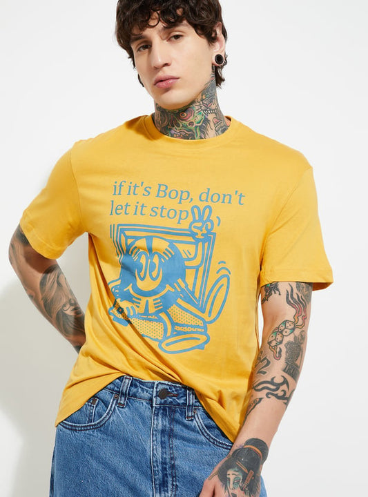 Casual Men’s T-Shirt Printed Design Relaxed Comfortable Style