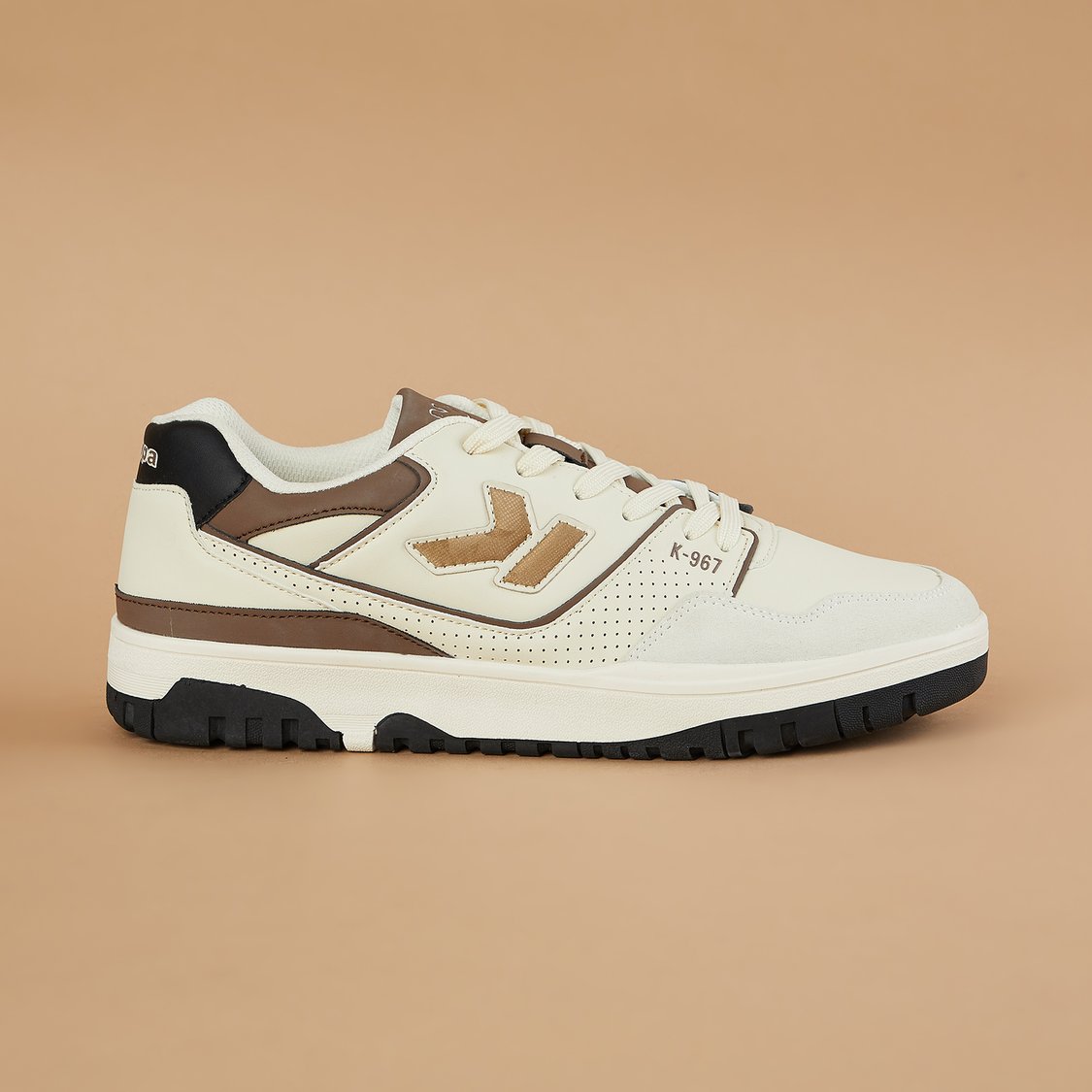 Breathable Colourblocked Lace Up Sneakers Soft Supportive Fit