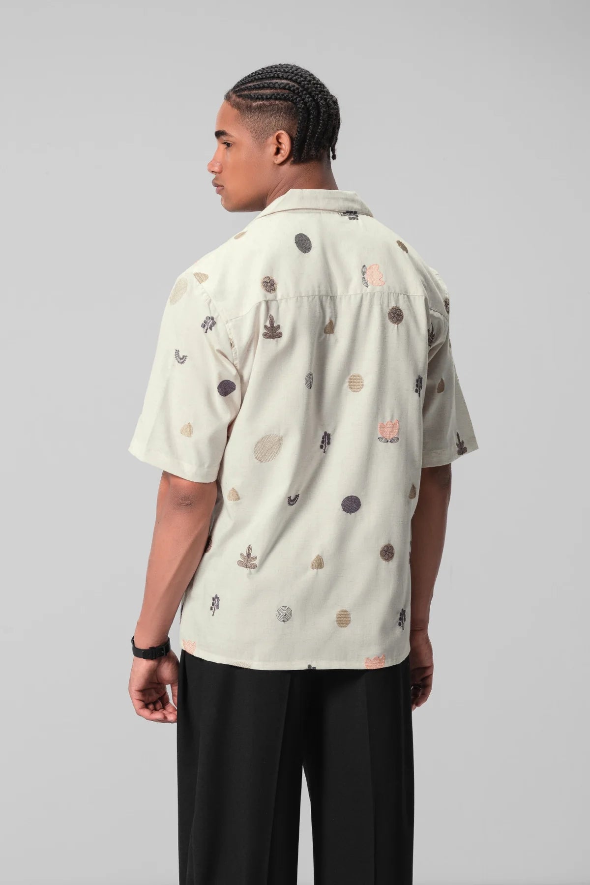 Unisex Cream All Over Print Shirt Trendy and Comfortable