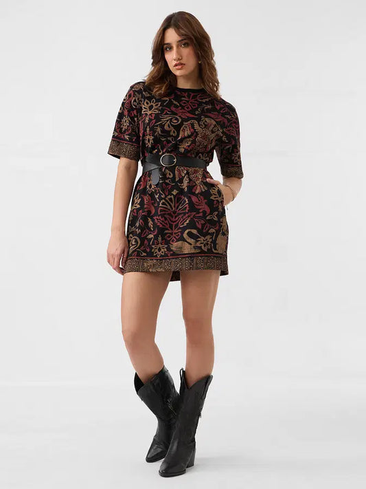 Comfortable Women’s Elephant Oversized Tee Dress