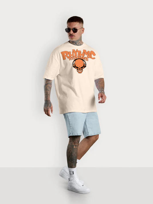 Relaxed Fit Swanwhite Typography T-Shirt for Men Everyday Style