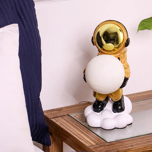Space Inspired Astronaut Moon Lamp for Home and Kids Room