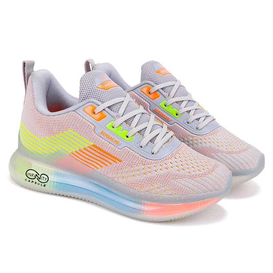 Versatile Grey Sports Running Sneakers for Men Perfect for Gym and Outdoors