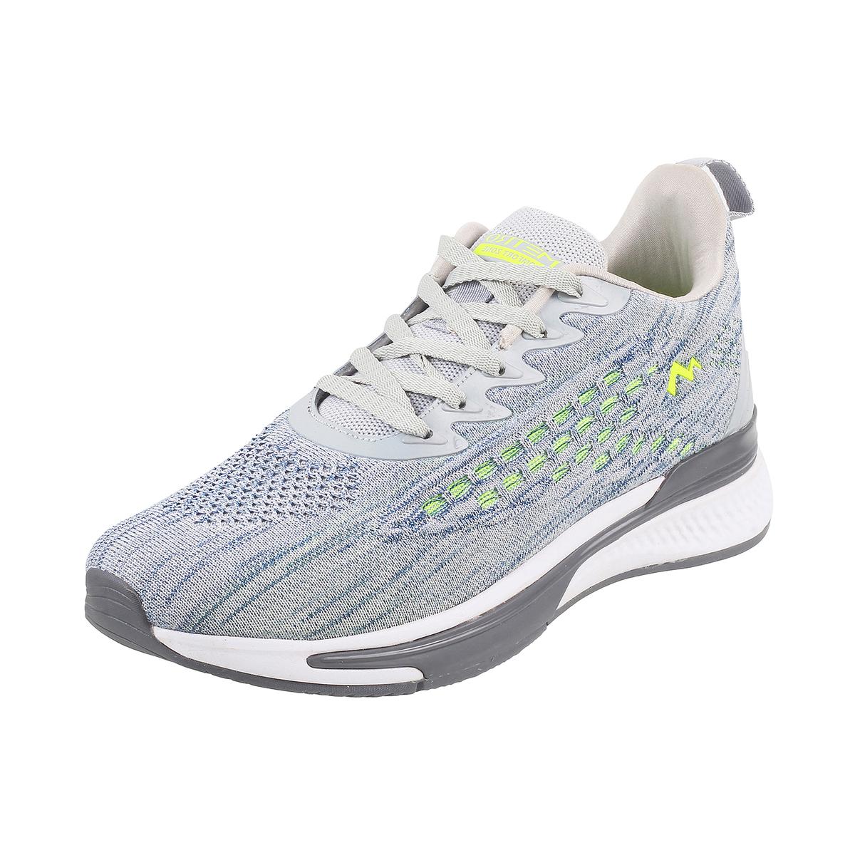 Men’s Grey Sports Walking Shoes Comfortable Stylish Everyday Footwear