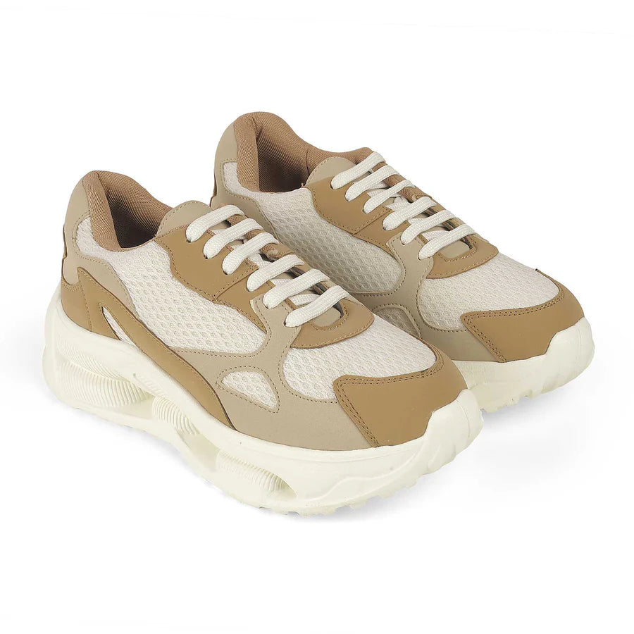 Women’s Sewd Khaki Sneakers Casual and Trendy Shoes