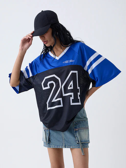 Stylish Black Numerical Print Jersey T-Shirt for Men – Ideal for Casual, Travel, and Athleisure Looks