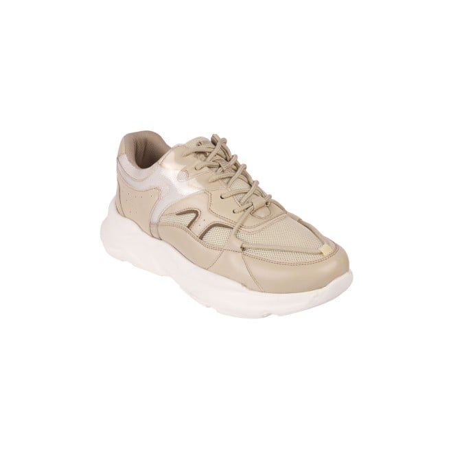 Comfortable and Lightweight Women Beige Casual Sneakers for Walking and Travel