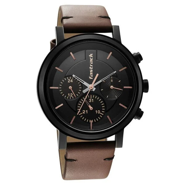 Stylish Black Dial Analog Watch with Sleek Strap for Women