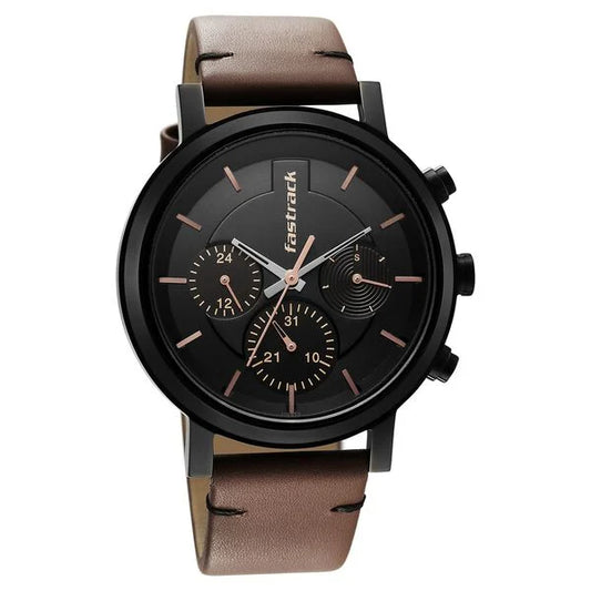 Stylish Black Dial Analog Watch with Sleek Strap for Women