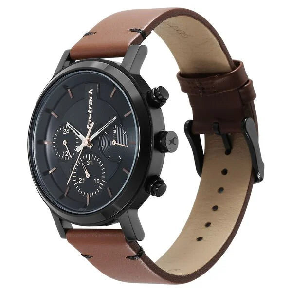 Stylish Black Dial Analog Watch with Sleek Strap for Women