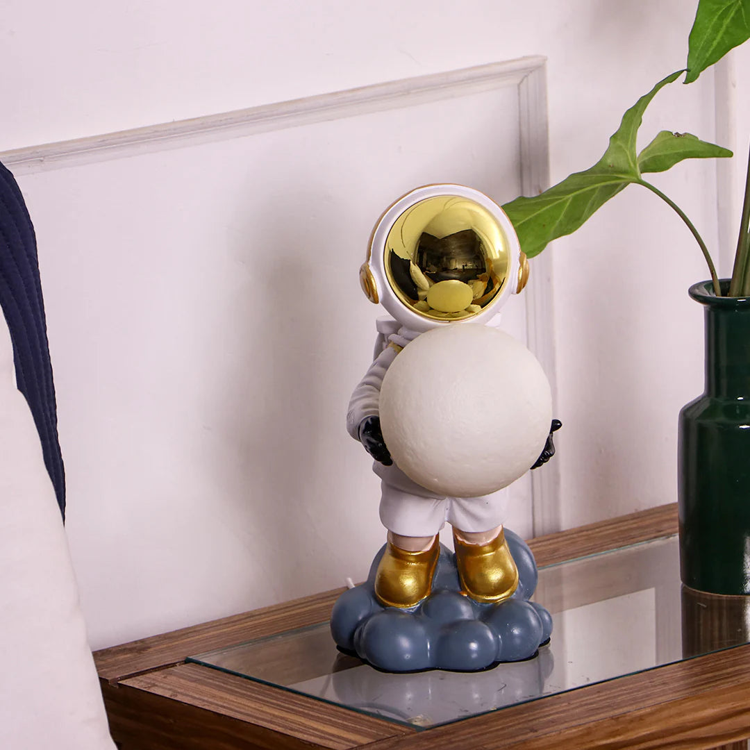 Space Inspired Astronaut Moon Lamp for Home and Kids Room