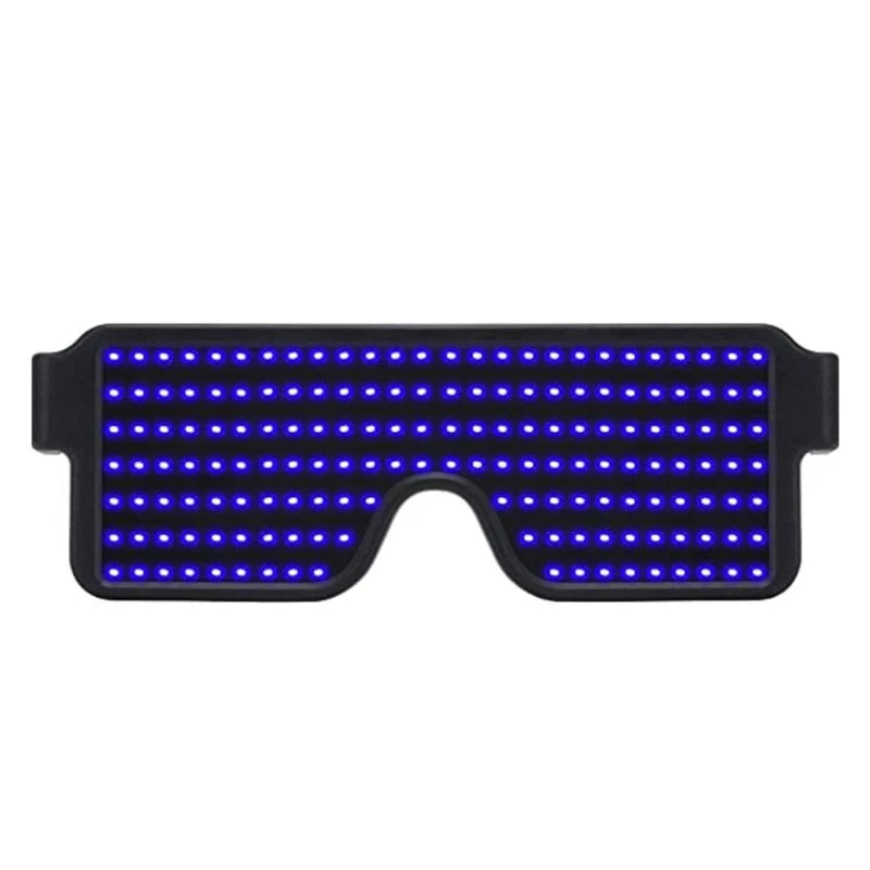 USB Rechargeable LED Party Glasses with Neon Glow and 11 Flashing Patterns