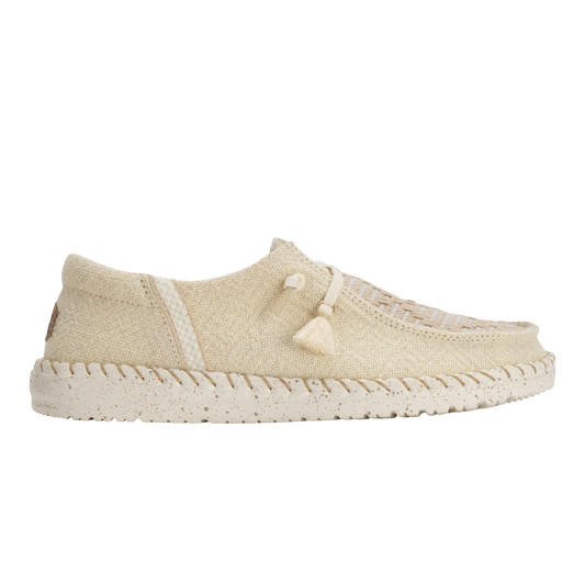 Stylish Wendy Funk Coastal Boat Style Shoes for Women in Ecru